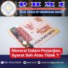 Meterai Dalam Perjanjian, Syarat Sah Atau Tidak?