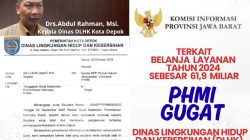 Enggan Transparansi Terkait  Belanja Layanan Sebesar 61,9 Miliar, PHMI Gugat DLHK Depok ke Komisi Informasi, Ombudsman dan Kejati Jawa Barat