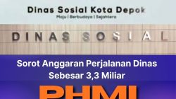 Sorot Anggaran Perjalanan Dinas Sebesar 3,3 Miliar, PHMI Dorong Penegak Hukum Segera Periksa Dinas Sosial Kota Depok