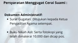 Persyaratan Menggugat Cerai Suami