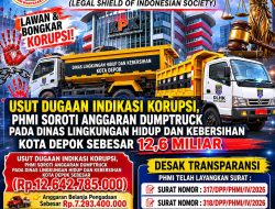 Usut Dugaan Indikasi Korupsi, PHMI Sorot Anggaran Dumptruck Pada Dinas Lingkungan Hidup dan Kebersihan Kota Depok Sebesar 12,6 Miliar