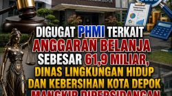 Digugat PHMI Terkait Anggaran Sebesar 61,9 Miliar, Dinas Lingkungan Hidup dan Kebersihan Kota Depok Mangkir Dipersidangan Pembacaan Putusan