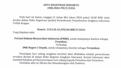 PHMI Siap Bertarung di Persidangan Melawan SMK Negeri 3 Kota Depok Terkait Gugatan Transparansi Penggunaan Dana BOS Berkisar 7 Miliar Lebih