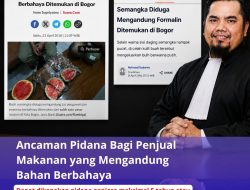 Ancaman Pidana Bagi Penjual Makanan yang Mengandung Bahan Berbahaya