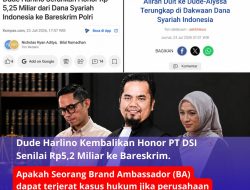 Dude Harlino Kembalikan Honor PT DSI Senilai Rp5,2 Miliar ke Bareskrim, Dapatkah Brand Ambassador (BA) Terjerat Kasus Hukum ?