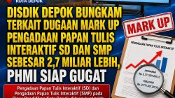 Disdik Depok Bungkam Terkait Dugaan Mark Up Pengadaan Papan Tulis Interaktif SD dan SMP  Sebesar 2,7 Miliar Lebih, PHMI Siap Gugat