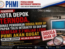 Pendidikan Kota Depok Ternoda, Dinas Pendidikan Diduga Mark Up Papan Tulis Interaktif SD dan SMP  Sebesar 2,7 Miliar Lebih, PHMI Akan Gugat