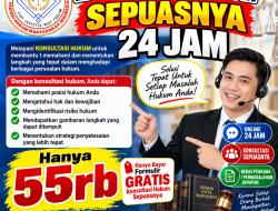 Konsultasi Hukum Sepuasnya 24 Jam